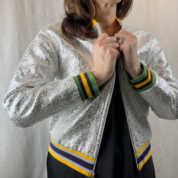 Silver Juicy Couture Bomber - Picture 3 of 14